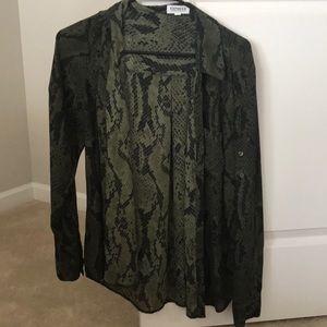 Express Snake Print Portofino Button down, M